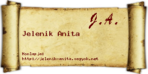 Jelenik Anita névjegykártya